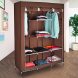 Складна каркасна тканинна текстильна шафа на 3 секції Storage Wardrobe 88130 Коричневий (N-14)