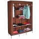 Складной каркасный тканевый текстильный шкаф на 3 секции Storage Wardrobe 88130 Коричневый (N-14)