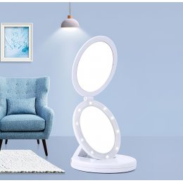 Складне дзеркало з LED підсвічуванням Large LED Mirror ECLIPSE
