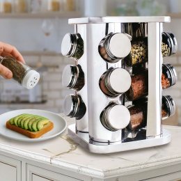 Підставка карусель для спецій Spice Carousel, 12 ємностей Квадратна
