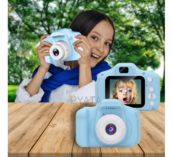 УЦЕНКА! Детский цифровой фотоаппарат камера KIDS CAM V17 Голубой