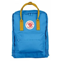 Рюкзак Fjallraven Kanken Classic Голубой c желтыми ручками