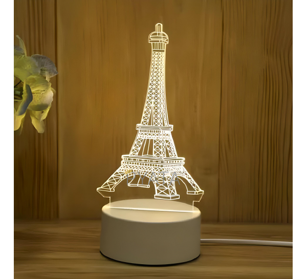 Настільний 3д світильник 3D Desk Lamp Ейфелева вежа (205)