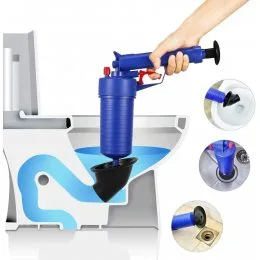 Вантуз пистолет с гидроударом Toilet dredge GUN BLUE