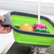 Друшляк складний Cumenss силіконовий для миття овочів і фруктів Зелений (205)