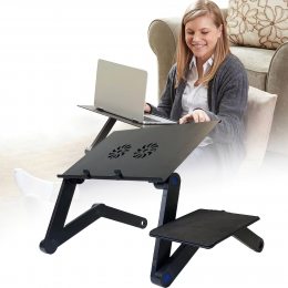 Столик для ноутбука/Два вентилятора охолодження Laptop Table T8 Підставка з активним охолодженням кулер