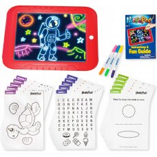 Дошка для малювання magic pad deluxe, світлодіодний планшет для малювання