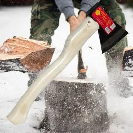 Теслярська сокира 1169 з топорищем із твердих порід деревини, 900г