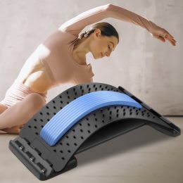 Массажер-тренажер мостик для растяжки спины и позвоночника Back Magic Синий
