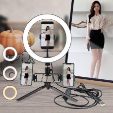 Кільцева Лампа 16 см із тримачем для телефону Multi-Position Fill Light Live Broadcasting (В)