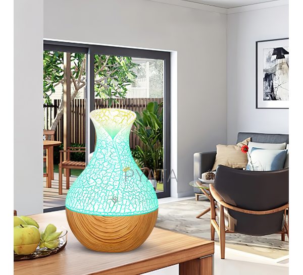 Зволожувач повітря Humidifier Ultrasonic Aroma з  аромадіффузором і підсвічуванням жовтий (626)