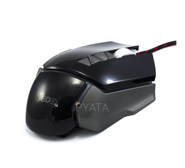 Ігрова комп'ютерна провідна мишка USB Jedel GM770 з підсвічуванням Чорний
