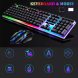 Клавіатура дротова і мишка JEDEL COMBO GK100 + RGB з підсвічуванням