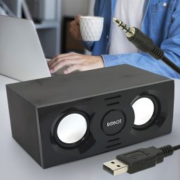 Настольные акустические компьютерные компьютерные компьютерные USB колонки Robot RS130