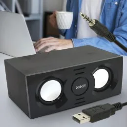 Настольные акустические компьютерные компьютерные компьютерные USB колонки Robot RS130