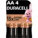 Батарейки Duracell PLUS Alkaline AA (LR06) MN1500 4 шт