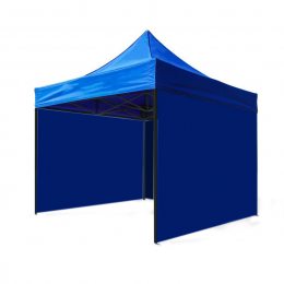 Боковые стенки для садового павильона, торговой палатки, шатра 3х3 (9м), синие
