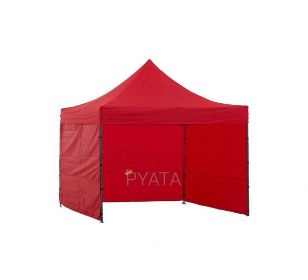Боковые стенки для садового павильона, торговой палатки, шатра 3х3 (9м), красные
