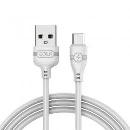 Кабель USB micro Golf GC-63 1 m Бiлий