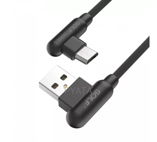 Кабель USB GOLF GC-45 Micro 1м Чорний