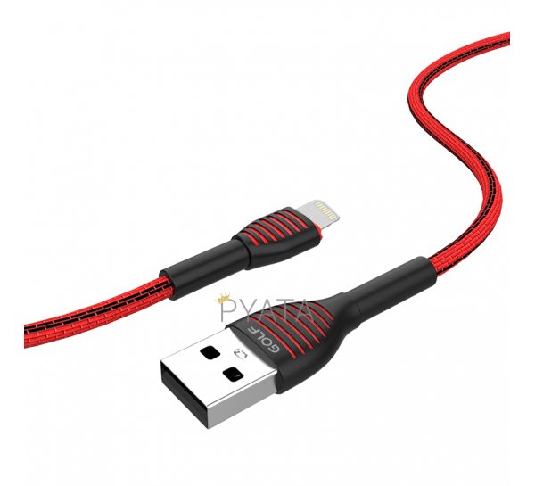 Кабель USB GOLF GC-74 Lightning 1м Красный