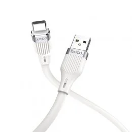 Кабель Hoco U72 Forest Silicone Type-C Cable Бiлий