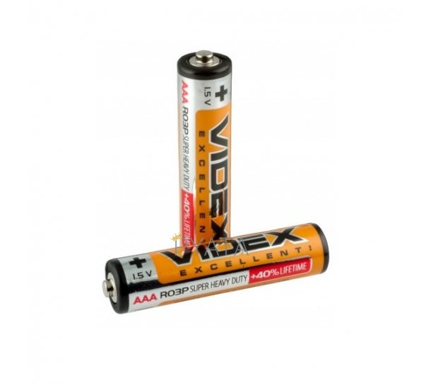 Батарейка Videx AAA 1.5B R03, мизинчиковые (15/30)
