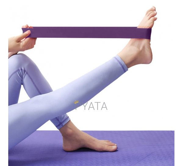 Ленточный эспандер (эластичная лента) для фитнеса и йоги 104см PS FI-2465  Фиолетовый (S\H#5)