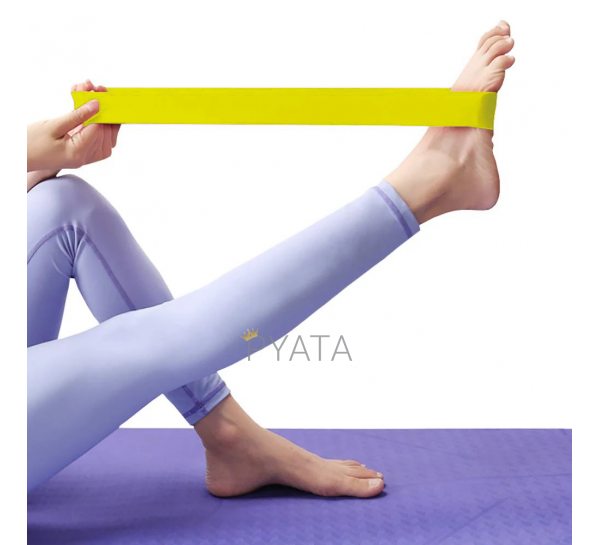 Ленточный эспандер (эластичная лента)  для фитнеса и йоги  104см PS FI-2435 Желтый (S\H#5)