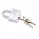 Замок Extra 80мм серебряный  3ключа №TLS01-80(№А289) (30/1)