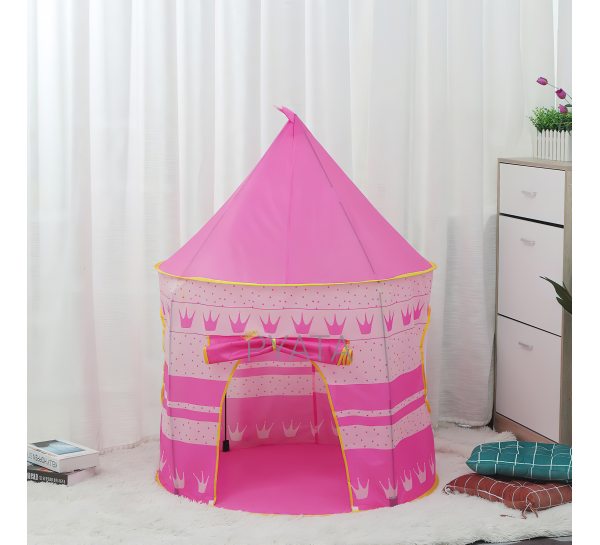 Намет дитячий ігровий будиночок замок рожевий(219)