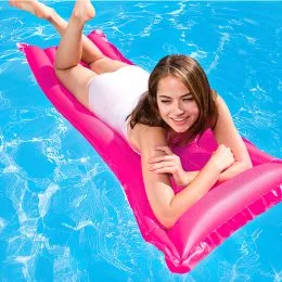 Пляжный Надувной Матрас Bestway 44007 183-69см, ремкомплект, 4цвета, в коробке. (М+)
