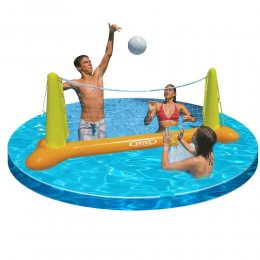 Надувний волейбол Pool Volleyball Game | Набір Intex 56508 для гри на воді Волейбол 239х64х91см сітка і м'яч (М +)