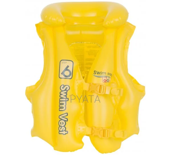 Дитячий надувний жилет BestWay BW 32034, 51 х 46 см, жовтий (М +)