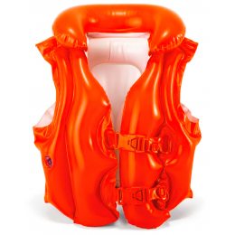 Дитячий надувний жилет INTEX 58671 для плавання 50х47 см, червоний (М +)
