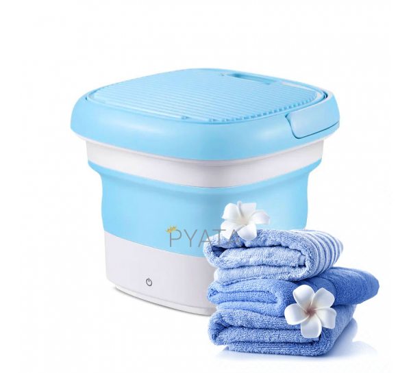 Складна пральна машина Maxtop washing machine MP-2690, силіконова, блакитна з білим
