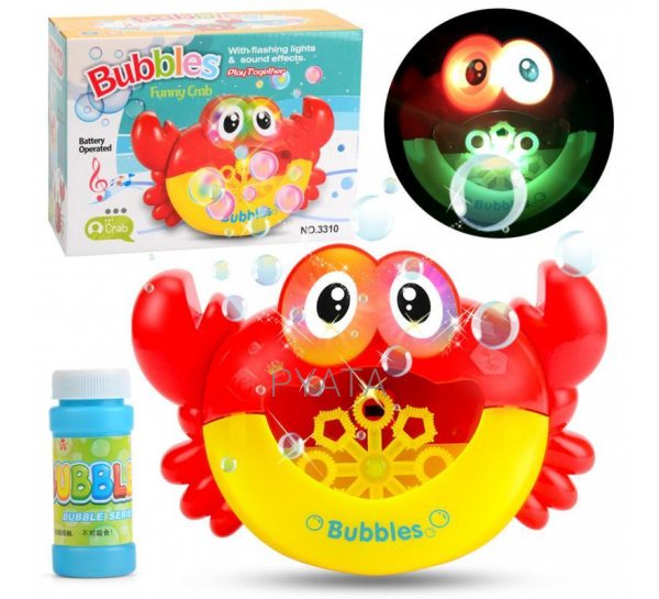 Іграшка для ванної Музичний краб пускає бульбашки Tempo Toys HC232579 (237)
