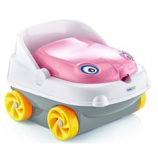 Горщик дитячий у вигляді машинки Pasa iraq baby car музичний рожевий(205)