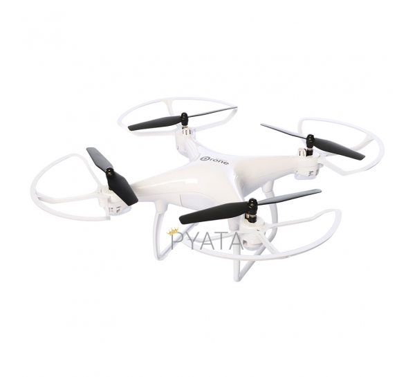 Дрон квадрокоптер Drone Sky LH-X25S на пульте управления, белый WiFi (VR очки в подарок) (237)