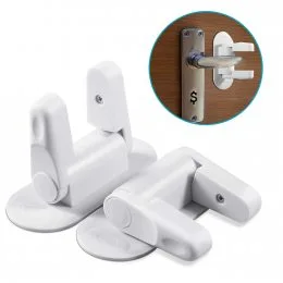 Універсальний дитячий замок Door Lever Lock для ручок (2 шт). Засувка для дверей (212)