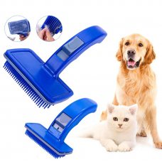 Самоочищаюча щітка для вичісування тварин Pet Zoom з тримерами масажна PetZoom (В)