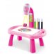 Дитячий стіл-проектор для малювання зі світлодіодним підсвічуванням, рожевий (HA-114)