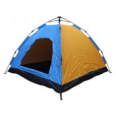 УЦЕНКА! Палатка восьмиместная HY-282 сине-желтая, походная, для туризма