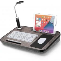 LORYERGO Lap Desk - Стіл для ноутбука з підсвічуванням і килимком для миші, Портативний ноутбук (626)