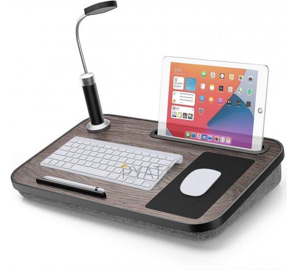 LORYERGO Lap Desk - Стіл для ноутбука з підсвічуванням і килимком для миші, Портативний ноутбук (626)
