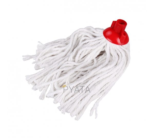 Насадка на швабру мотузкова з бавовняних шнурків Біла