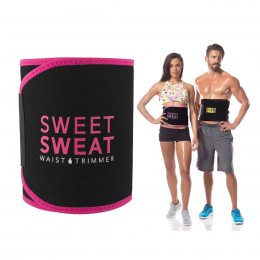 Спортивный пояс триммер для похудения Sports Research Sweet Sweat Waist Trimmer Pink (509)