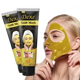 Золотая омолаживающая маска для лица Dexe 24k Gold Mask 120g маска от морщин (509)