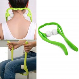 Ручний роликовий масажер для шиї Hexiang Neck Massager зелений (205)