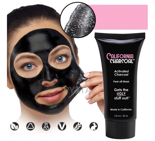 Маска для обличчя California Charcoal Face Mask від чорних крапок